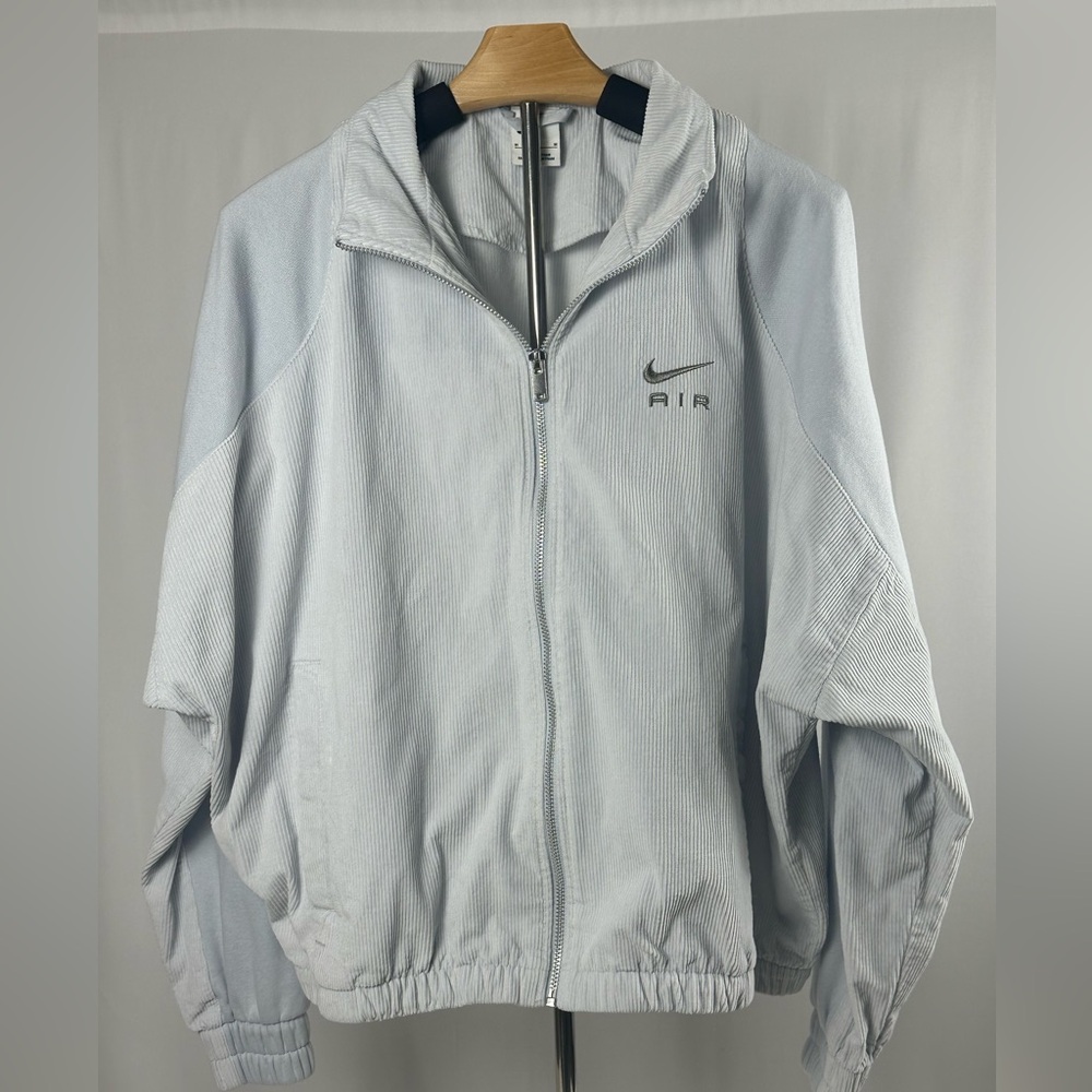 Nike Air Corduroy Oversized Jacket in Baby Blue Size Medium